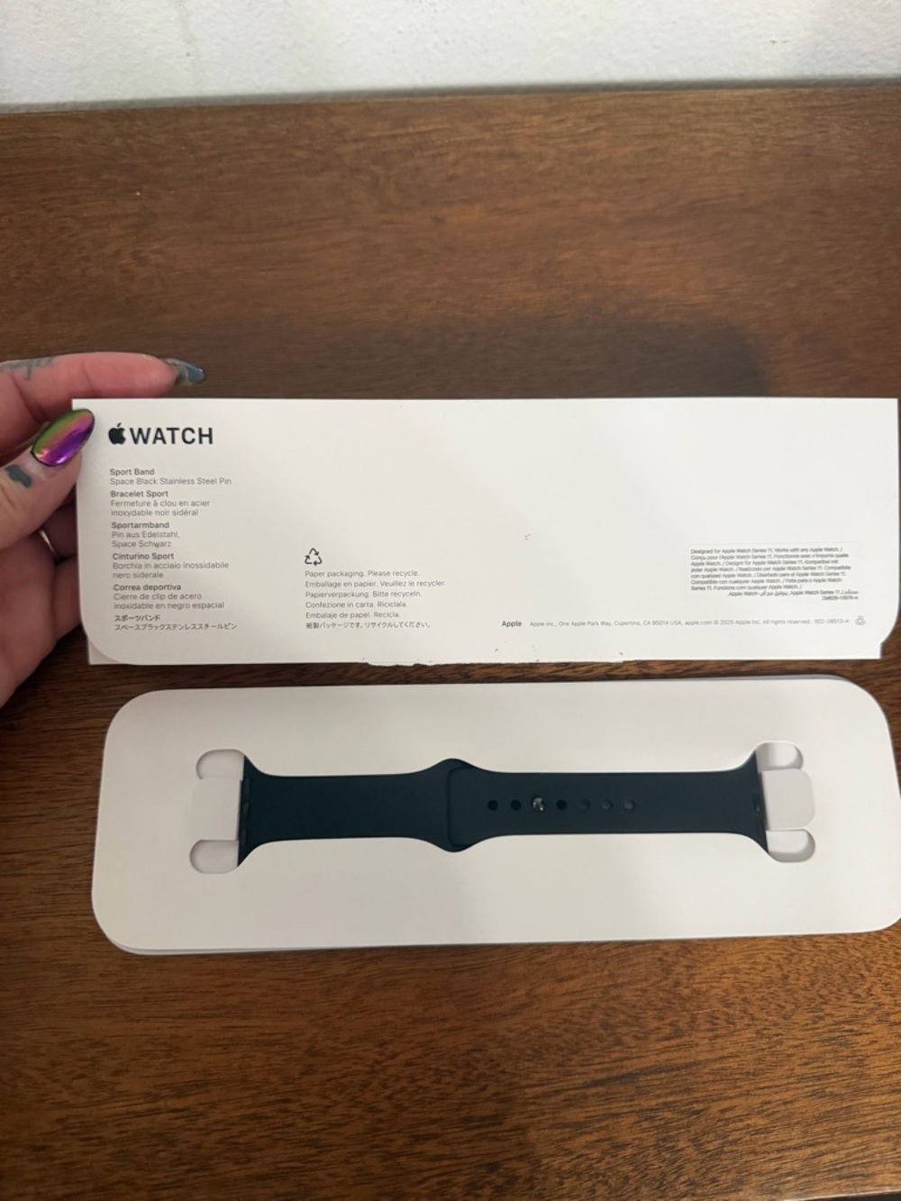 Apple Watch Sport band 46mm s/m new watch band black apple band